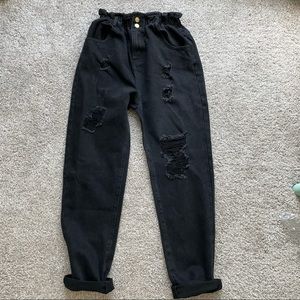 Princess Polly Paper bag boyfriend jeans